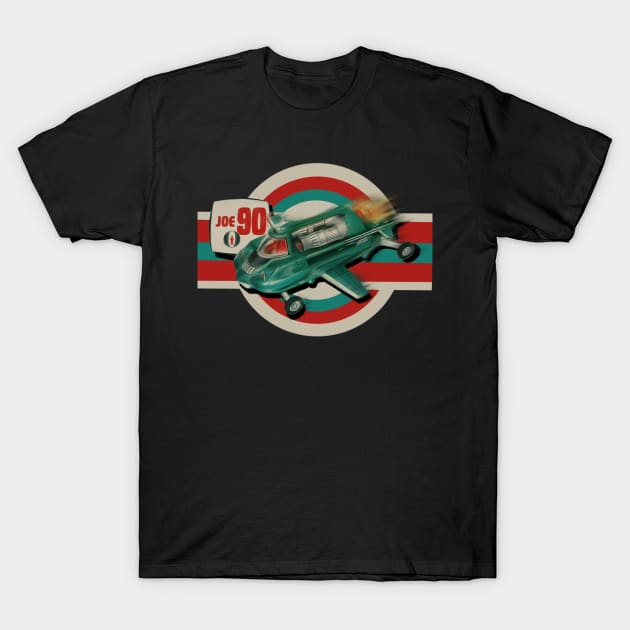 Retro 70s Tv Joe 90 Car T-Shirt by MotorManiac